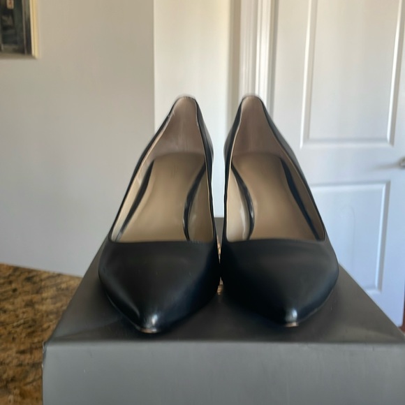 Black Leather Heels - Picture 3 of 3